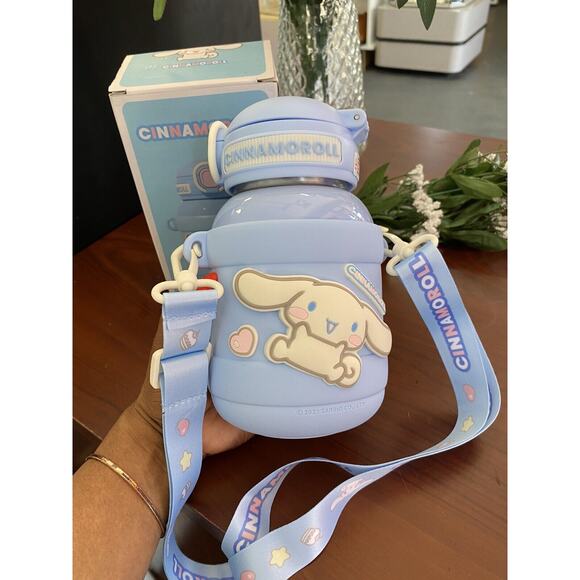 Sanrio Official Hello Kitty Cinnamoroll 740ml Kids Kawaii Thermos Cup Cold Hot - Picture 1 of 9
